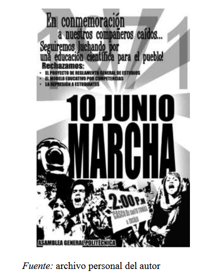 Imagen 2 - Volante de la Asamblea General Politécnica convocando a la marcha del 10 de junio de 2010 Imagen 2 - Volante de la Asamblea General Politécnica convocando a la marcha del 10 de junio de 2010